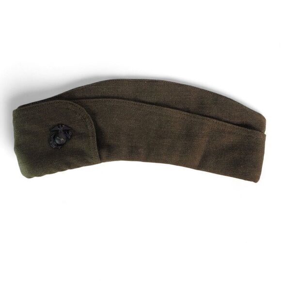 DSCP Valor Collection Marine Corps Garrison Wool Blend Cap Women's 21 1/2 - Picture 6 of 9